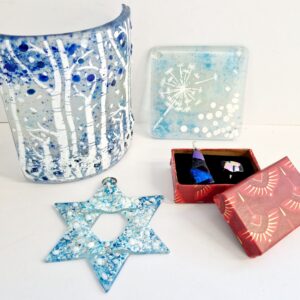 Festive Themed Beginners Fused Glass Workshop - Full day class - £80