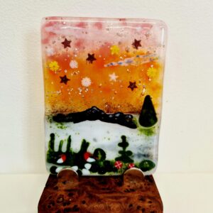 Magical Winter Glasscapes.  Half day (3hr) workshop.
